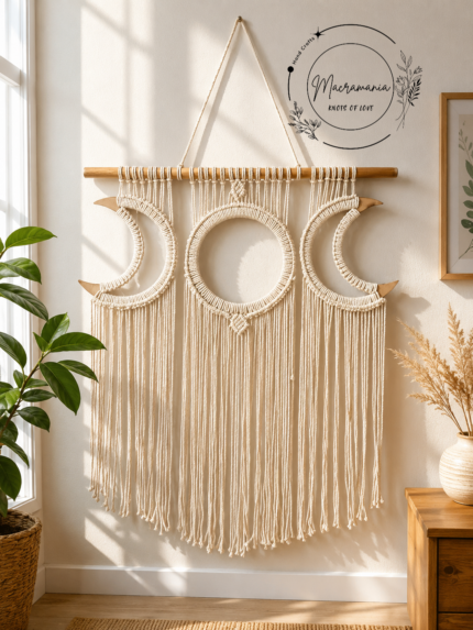 Triple Moon Wall Hanging